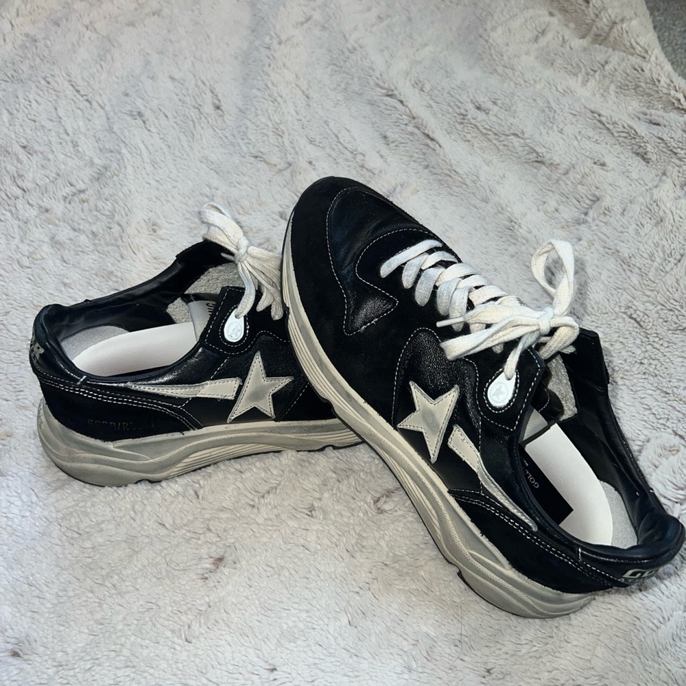 Golden Goose Running Sole suede and leather sneakers